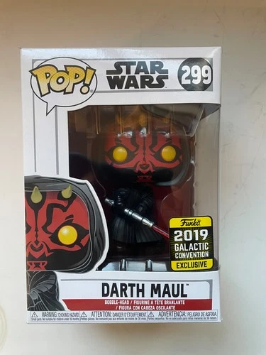 Funko Pop! Star Wars 299 Darth Maul 2019 Galactic Convention Vinyl Figure Unopen