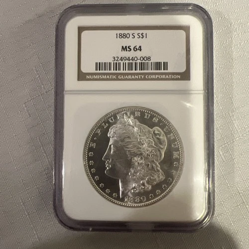 1880 S Morgan Silver Dollar NGC MS64