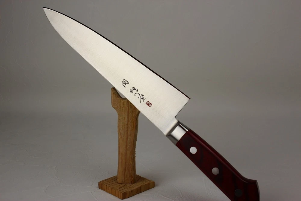 Seki Souma Molybdenum steel core Gyuto chef knife 210 mm western handle red