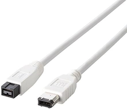 Elecom USB cable FireWire IEEE1394b 9pin to 6pin 1m IE-961WH 30182 fromJAPAN - Afbeelding 1 van 5