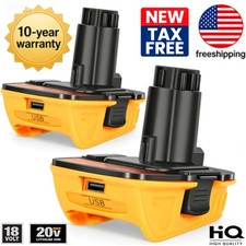Pack 20V MAX 18V DCA1820 USB Adapter Converter for Dewalt 20 Volt Li-ion Battery