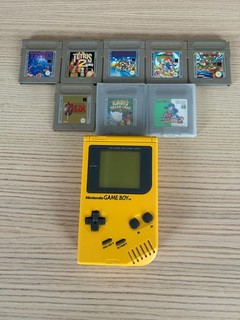 Game Boy jaune (en bon état) 11 jeux