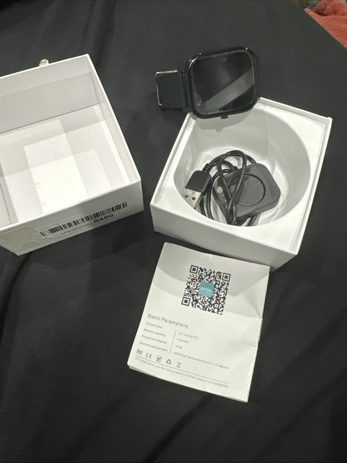 Pubu Fit Fitness Tracker/Smart Watch Black