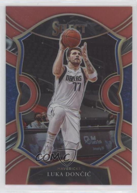 2020-21 Panini Select Concourse Red Prizm /199 Luka Doncic #15 hs9