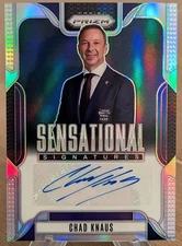 2025 Prizm Sensational Signatures Auto Holo Silver Chad Knaus