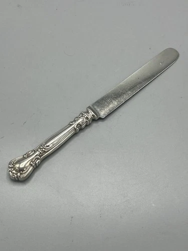 Gorham Chantilly Sterling Silver Flat Spreader Knife 8 3/8" - Monogram