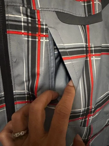 Columbia Whirlibird Interchange 3-in-1 Jacket Grey Plaid XL image 4