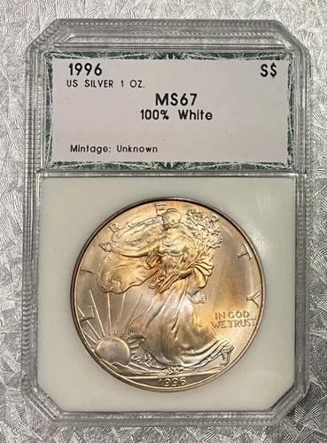 U.S. Mint American Eagle 1996 1 oz .999 Silver MS67 PCGS (6 available)
