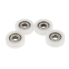 4 Pcs Greenhouse Door Wheel Sliding Closet Wheels Furniture Pulley