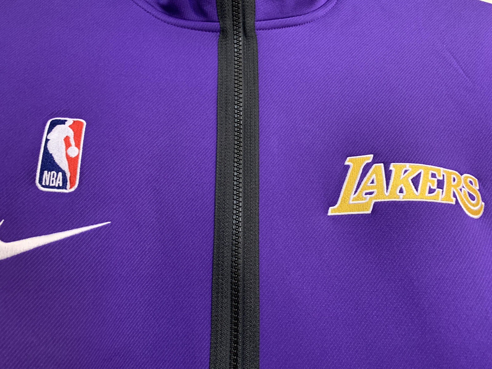 Nike Los Angeles Lakers Purple Authentic Showtime Performance Full-Zip Hoodie Jacket Size: Small