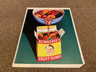 PPOBK15 WERBUNG 14X11 ROWNTREE'S OBSTGUMMI