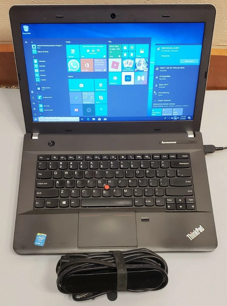 LENOVO THINKPAD E440 Intel Core i3-4000M 2.40GHz 4GB RAM 250GB WEBCAM WIN 10