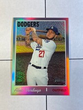 Alex Verdugo 2019 Topps Heritage Purple Chrome Refractor Hot Box #THC-540