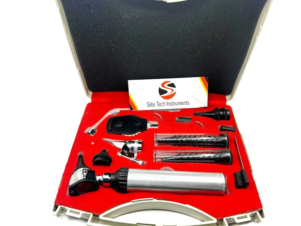 "Otoskop Ophthalmoskop Set Ohrenleuchte Diagnose Ohrtrichter HNO Otologie" ✅ - Bild 4 von 4