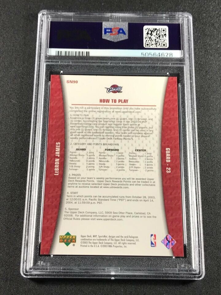 シングルカード Lebron James 2003UPPER DECK MVP SILVER LeBron James 2003 Upper Deck MVP #201 Silver Price Guide