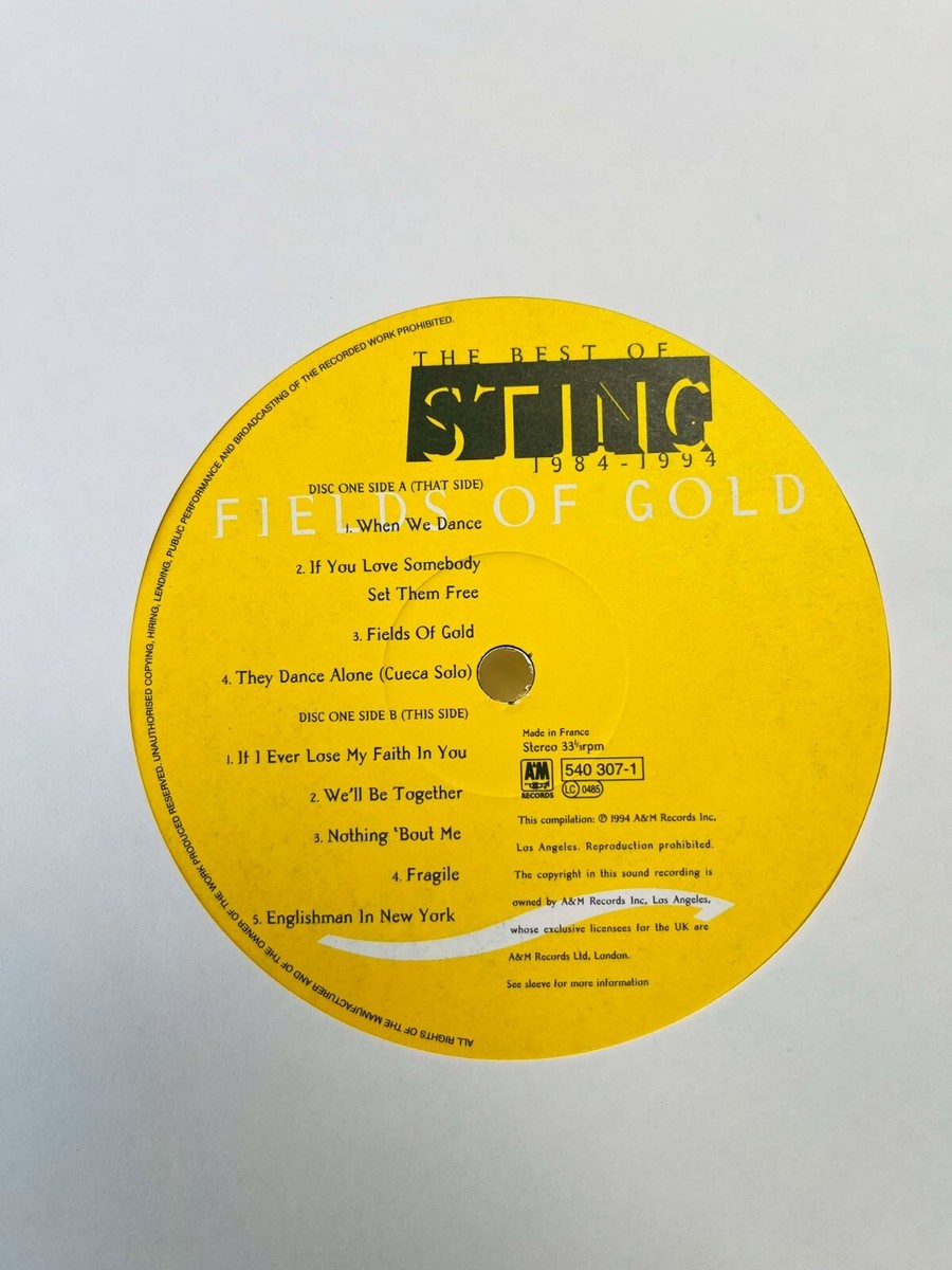 Sting / Fields Of Gold The Best Of Sting 1984 - 1994 UK Original