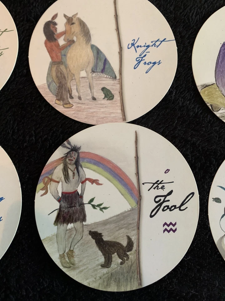 Tarjetas tribales indias americanas laminadas Apache Cherokee Sioux ❤️tw11j Foto 3 de 4