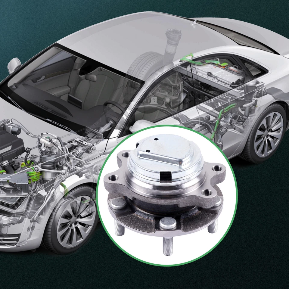 2x Buje de cojinete de rueda delantera con ABS para Infiniti Q40 Q50 Q60 Q70 09-18 Nissan 370Z Foto 4 de 4