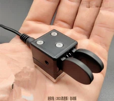Mini Dual Paddle Morse CW Key Auto Base Magnetic Adsorption For Shortwave Radio