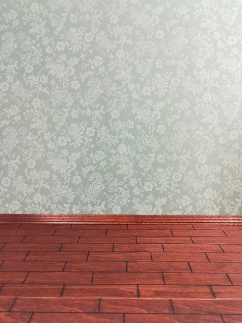 Dollhouse Miniature MiniGraphics Wallpaper Sage Green "Damask" 1:12 3 Sheets Dollhouse Miniature MiniGraphics Wallpaper Sage Green "Damask" 1:12 3 Sheets
