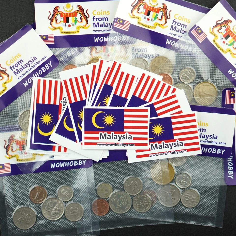 Malaysian Coins 🇲🇾 5 Unique Random Coins from Malaysia for Coin Collecting - Image 2 of 3