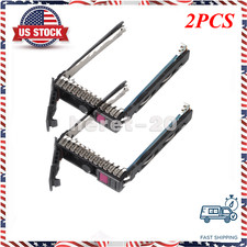 2PCS Tray Caddy for HP G10 Gen10 727695-001 2.5" NVMe SSD HDD ML350 DL380 DL360