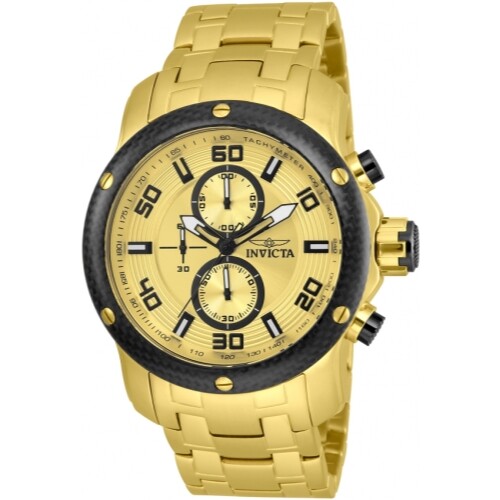 invicta pro diver scuba gold