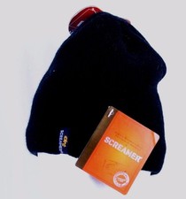 Screamer Fleece Lined Basic Lined Black Beanie New With Tags Unisex One Size