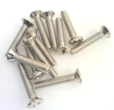 True Custom Shop® Nickel Vintage Style USA Size Pickup or Switch Screws 12pk