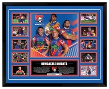 The Newcastle Knights NRL Superstars Bradman Best Signed Framed Memorabilia