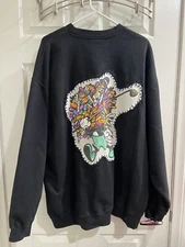 Proclub Crewneck Custom 2shae Pillhead 2xl Black Long Sleeve Perc Xans