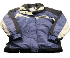 Columbia Womens Core Interchange Jacket Sz M Multicolor Snap Full Zip