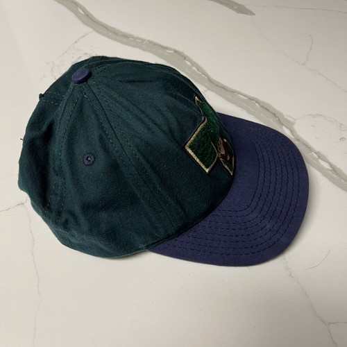 Vintage Looney Tunes Taz Hat Snapback Dad Gift Cap 1991 Acme Clothing Green EUC - Picture 3 of 8