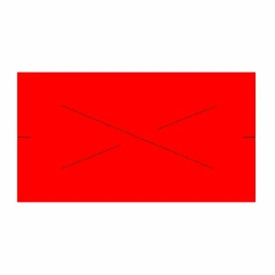 CLX2212 Red Label, 22x12 mm, Crosscut, Fits Contact Label Gun 6.22, 7.22, 8.22