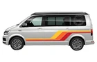 Retro Stripe Graphics Decal For VW California T6 Campervan Multivan Side Sticker