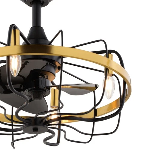 Vaxcel Lighting F0127 21" 3 Blade Indoor LED Ceiling Fan - Brass - Picture 10 of 12