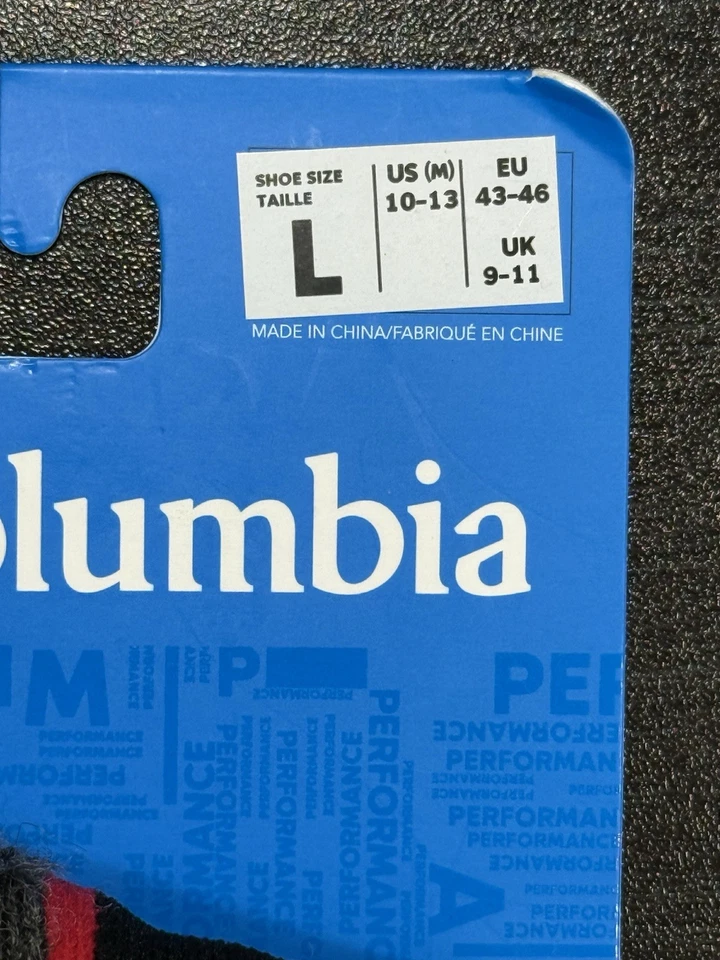 Columbia Ski Over-the-Calf Socks -Wool, Black & Red, Size L (US 10-13, EU 43-46) - Image 3 of 4