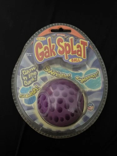 Original 2002 Purple (Glow In The Dark) Gak Splat Ball By Nickelodeon