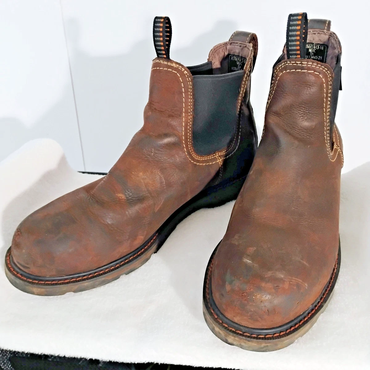Ariat Men’s Brown Chelsea Work Soft Toe Boots Shoes Sz 8D Ariat Men main image 3