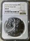 2017(S) $1 American Silver Eagle NGC MS69 (127)
