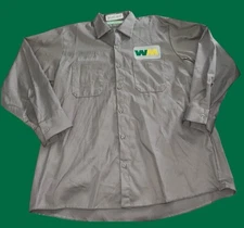 Waste Management Men's Work Shirt Button Down Long Sleeve Size XL-RG cintas