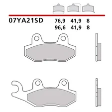 BREMBO FRONT BRAKE PAD KIT ROYAL ENFIELD FURY EFI 500 MOUNT 11-12-07YA21