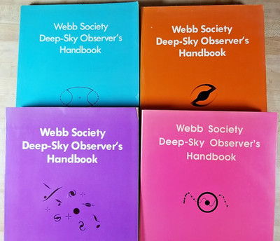 Webb Society Deep Sky Observer's Handbooks Lot of 4 Vols. 2 4 5 8 Galaxies Stars