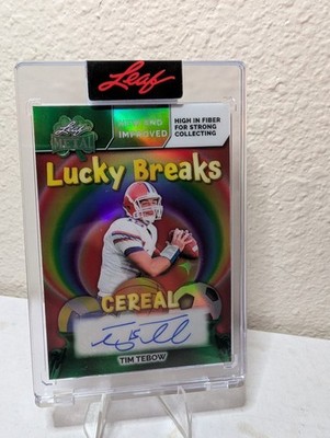2026 Leaf St. Patrick's Day Lucky Breaks Tim Tebow Auto 2/2