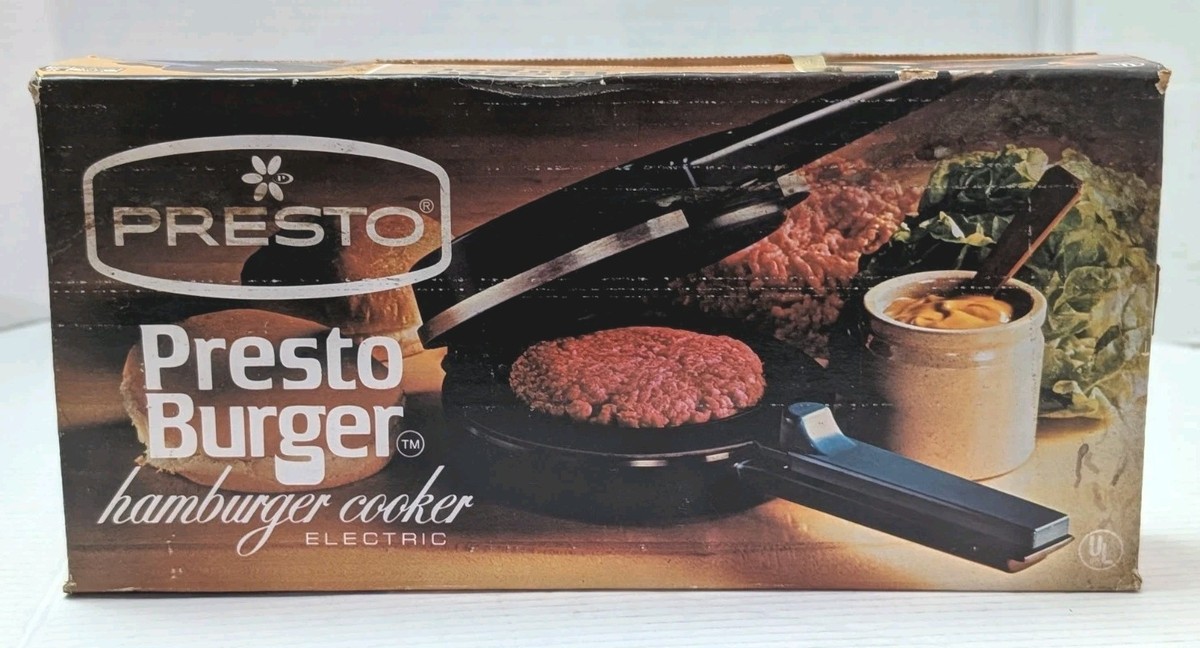 アンティーク　クイッククッカー　QUICK-COOKER Vintage Presto Quick Burger Electric Hamburger Cooker Patty Pan