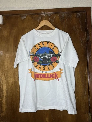 Guns N Roses GNR Metallica North American Tour 1990s vintage concert t-shirt, vintage, single stitch, B+ condition