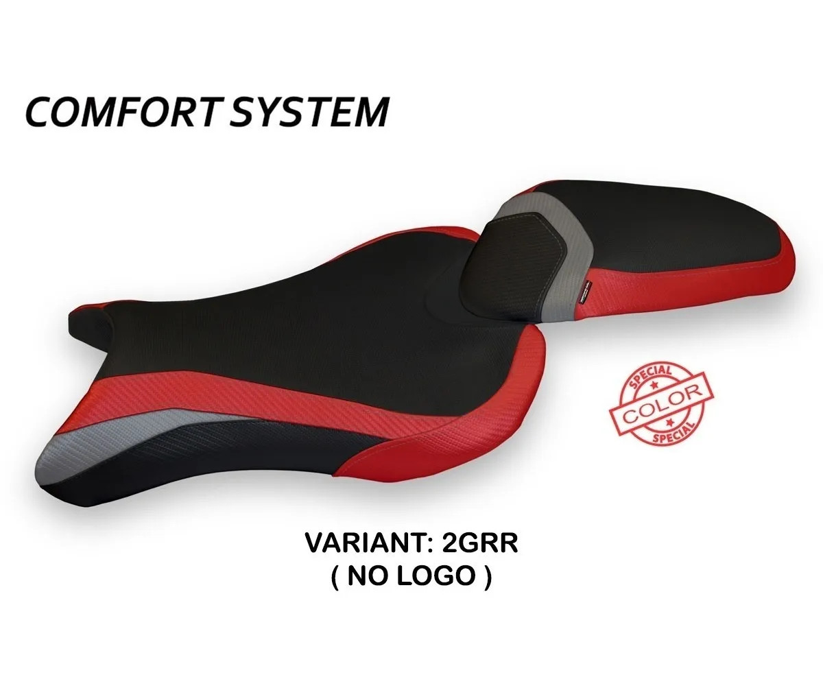 Seat cover Molina SColor CS S Gray-Red TPZ TRIUMPH STREET TRIPLE 2017 2022 188