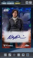 Sully Stark Blue Signature Legendary Star Wars Card Trader Chrome Sapphire