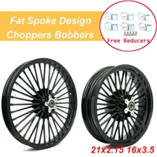 21x2.15 16x3.5 Fat Spoke Wheels for Harley Dyna CHOPPERS Street Bob Low Rider