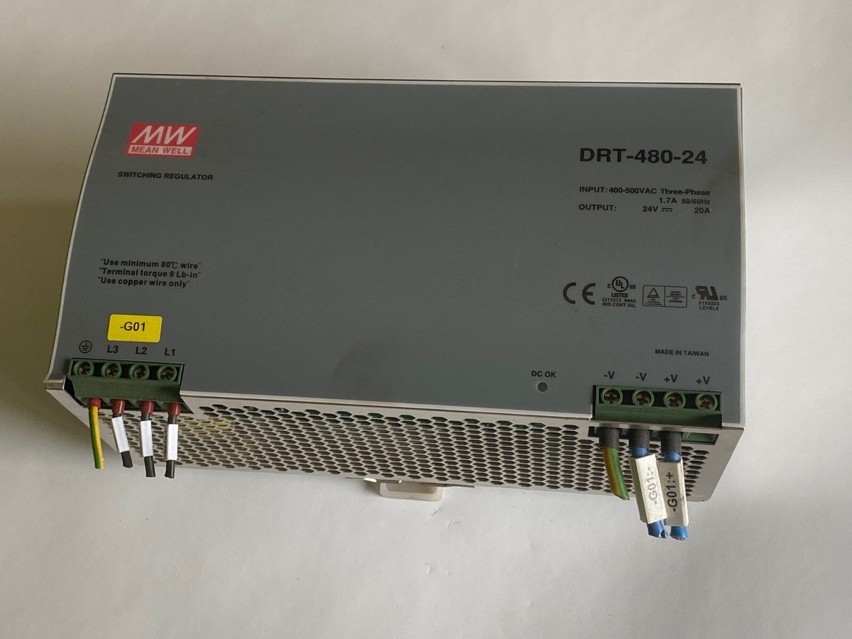 Mean Well DRT-480-24 Schaltregler 20A 24V | eBay